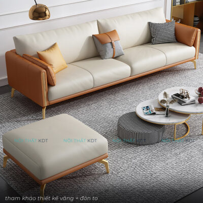 Sofa vang tay vin bo tron op go S118 17