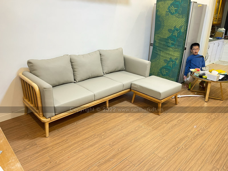 Mẫu sofa gỗ tựa quây S267-L3
