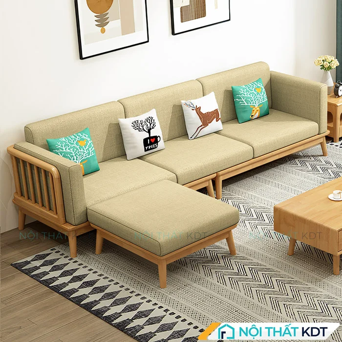 Mẫu sofa gỗ tựa quây S267-L3