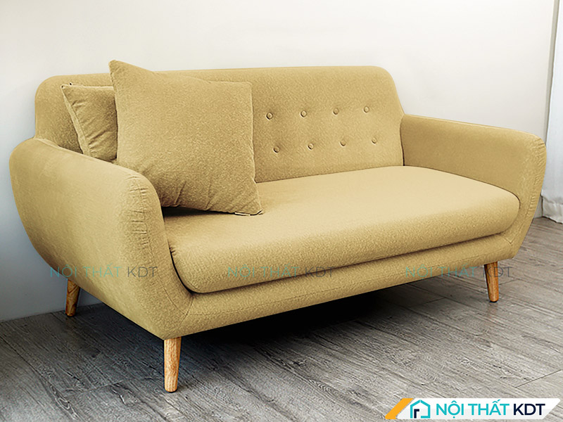 Ghế sofa màu vàng S24 sở hữu màu vàng pastel