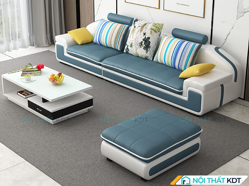 Ghế sofa màu xanh cổ vịt S28-V3 chịu lực tốt