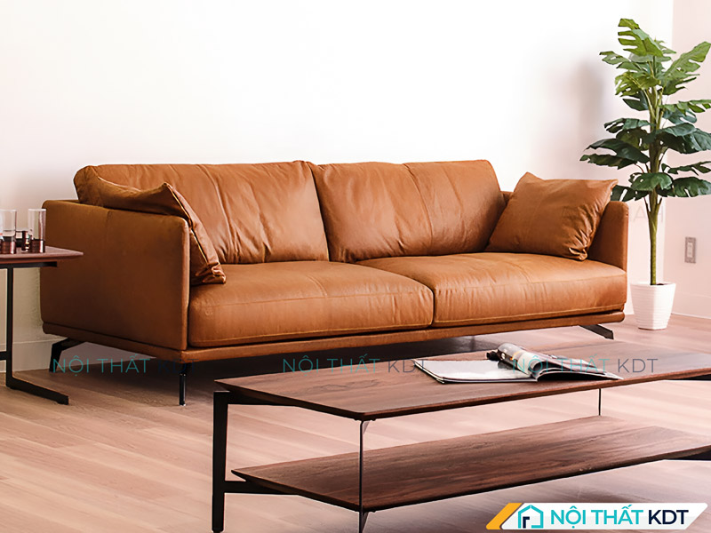 Sofa da S112 là lựa chọn lý tưởng cho căn hộ hiện đại nhờ vẻ ngoài đẳng cấp và công năng tiện lợi