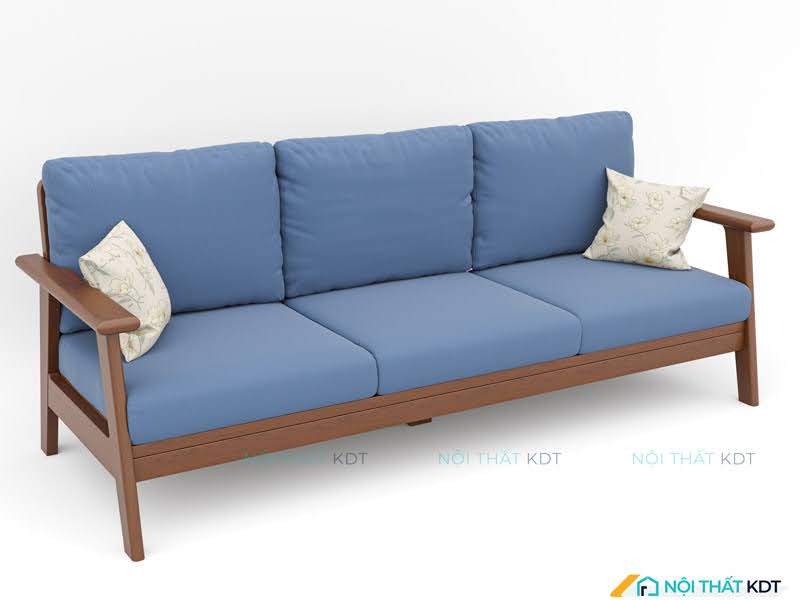 Mẫu sofa văng gỗ S176 có thiết kế tối giản, thanh lịch
