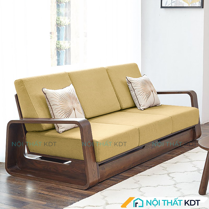 Ghế sofa S174 có màu vàng nhẹ nhàng