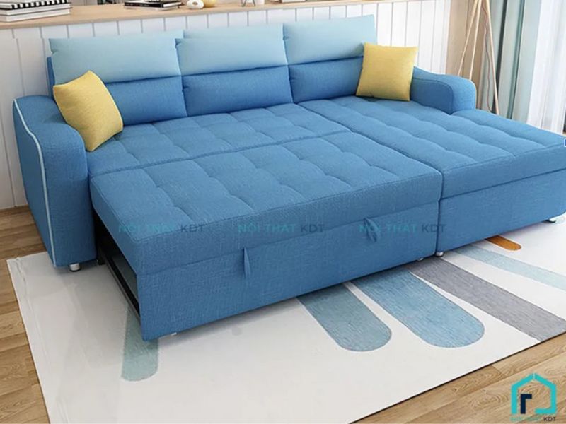 Mẫu sofa giường S11 được bọc vải nỉ Hàn Quốc