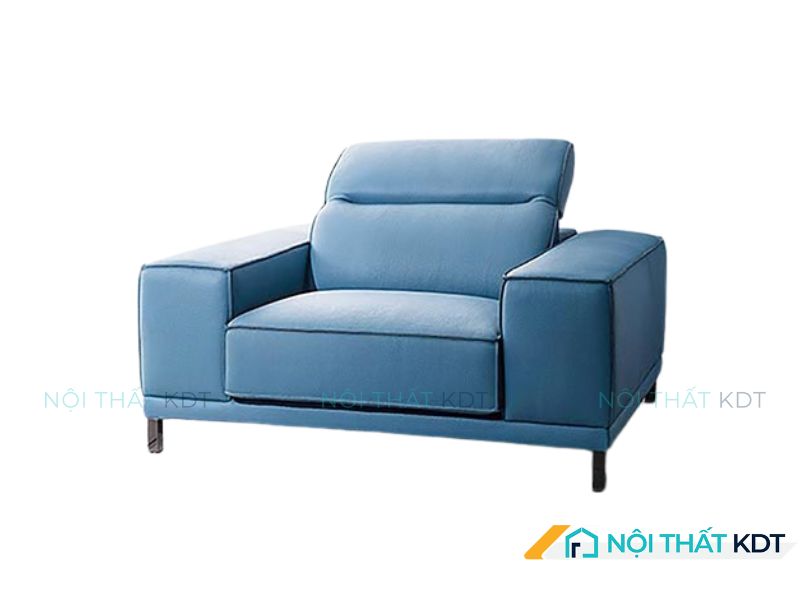 Mẫu sofa đơn bọc da S89 có thiết kế tinh tế