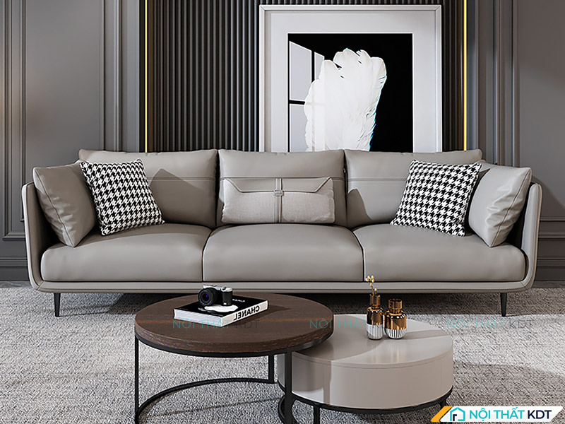 Sofa da S121 cao cấp - giải pháp tối ưu cho những căn hộ có diện tích khiêm tốn