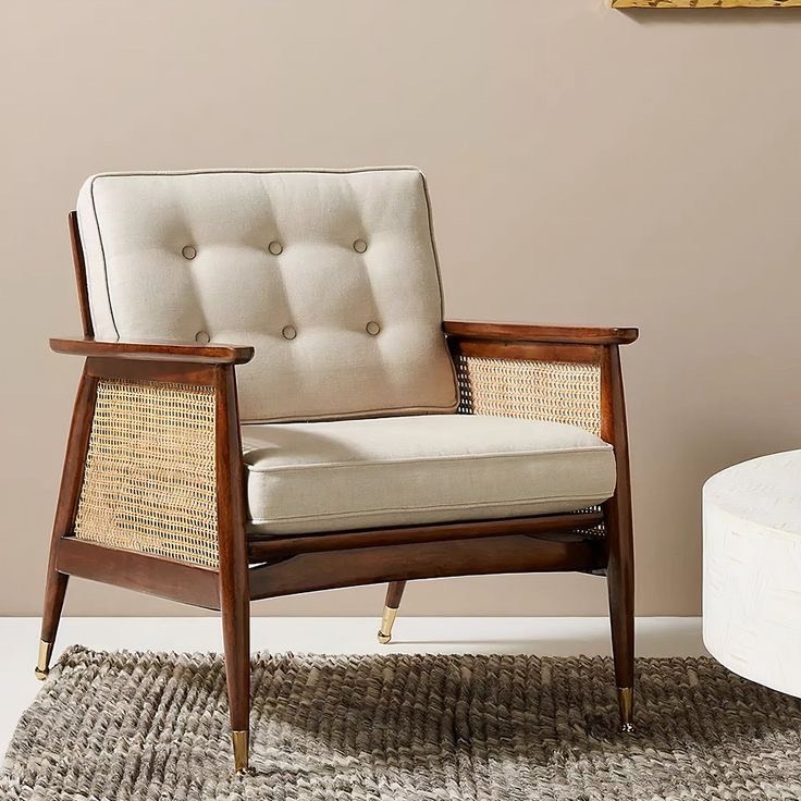 Ghế sofa đơn phối mây cực độc đáo 