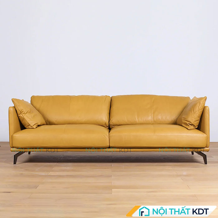 Ghế sofa màu vàng S112 nhỏ gọn, tiết kiệm diện tích
