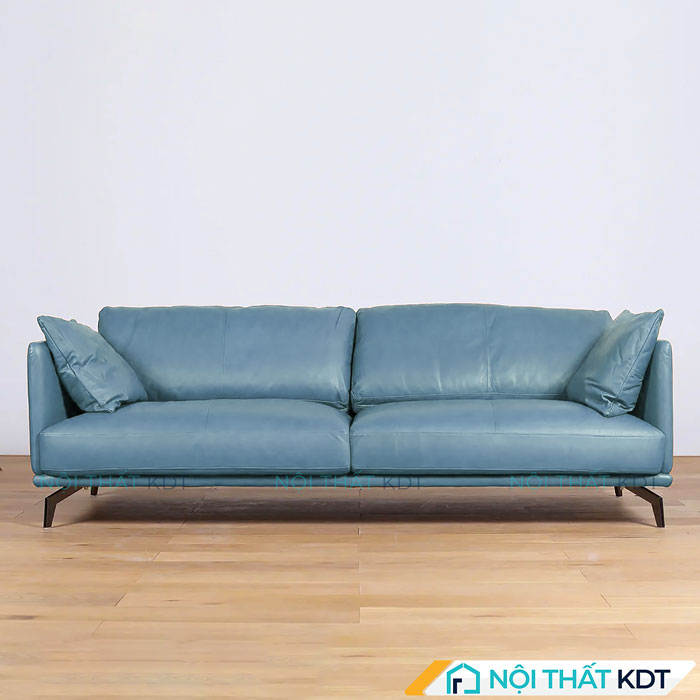 Ghế sofa màu xanh cổ vịt S112 dễ dàng kết hợp với nội thất tối giản, hiện đại