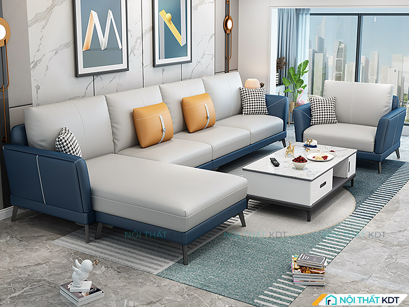 Sofa da S204 đơn giản nhưng cuốn hút