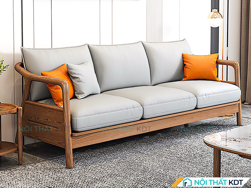 Thiết kế tối giản, đường nét tinh tế giúp sofa gỗ S280 dễ dàng hòa hợp trong nhiều kiểu nội thất