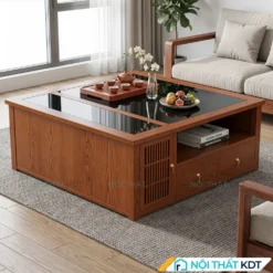 Ban sofa vuong B96 mau nau do