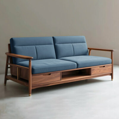 Sofa go nho gon co ngan keo S470 3