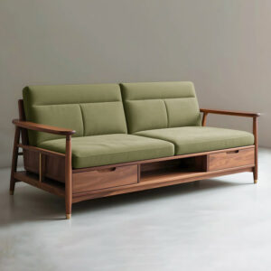 Sofa go nho gon co ngan keo S470 4