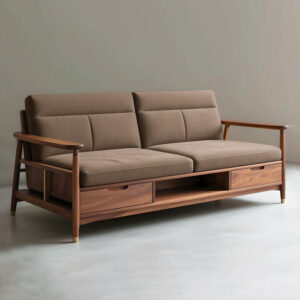 Sofa go nho gon co ngan keo S470 5
