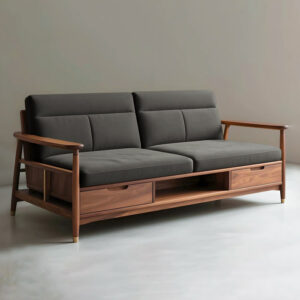 Sofa go nho gon co ngan keo S470 6