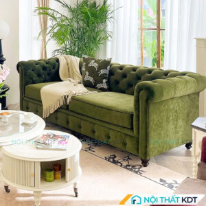 Sofa tân cổ điển bọc nỉ S473