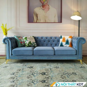 Sofa tân cổ điển chân cao S480