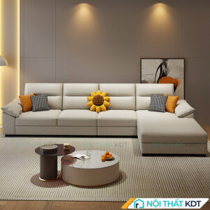 Sofa vải tay vịn bông S472-L4