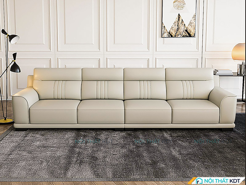 Bộ ghế sofa màu trắng kem S212-V4 của Nội thất KDT