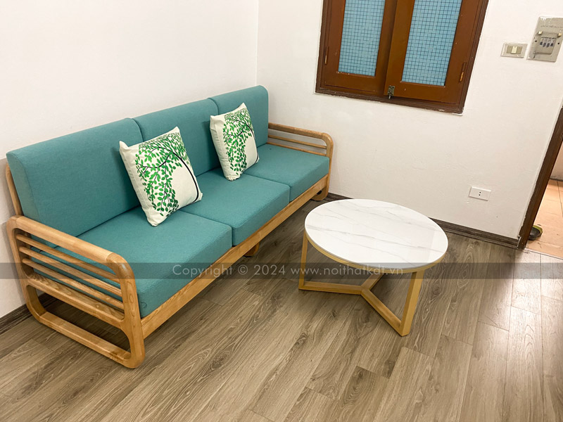 Ghế salon văng gỗ 3 chỗ ngồi S175-V3 của Nội thất KDT