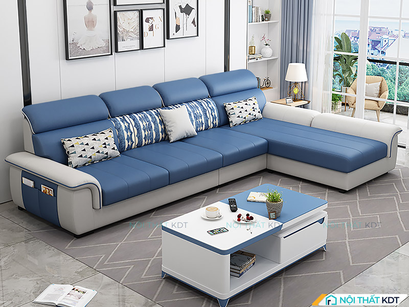 Ghế sô pha nỉ góc L S439 của Nội thất KDT