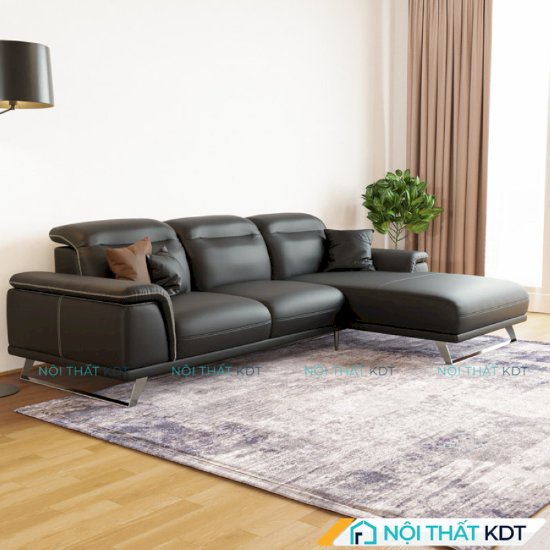 Ghế sofa đen S227 hợp mệnh Thủy của Nội thất KDT
