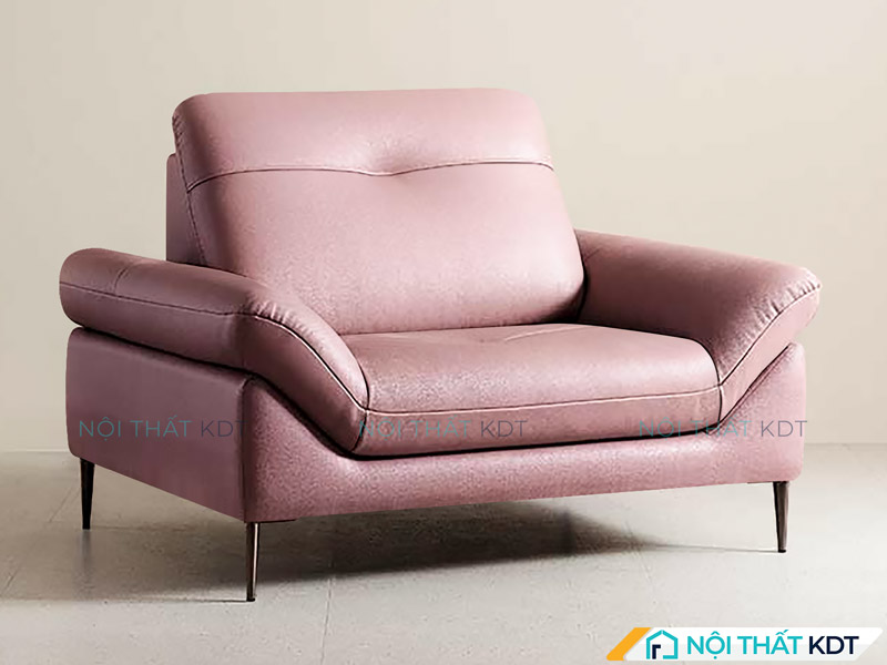 Ghế sofa đơn da Cleo nhỏ chất lượng cao S87 của Nội thất KDT