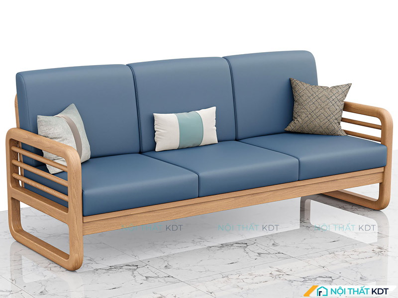 Ghế sofa hợp mệnh Mộc màu xanh nước biển S175-V3 của Nội thất KDT