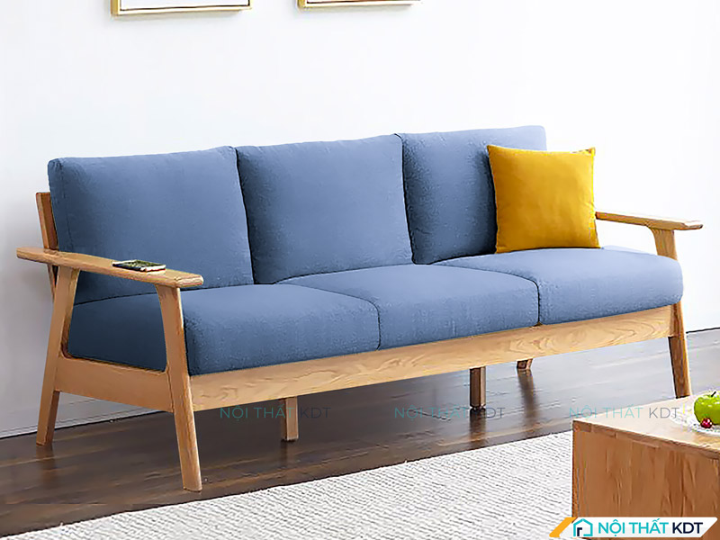 Ghế sofa hợp mệnh Mộc màu xanh nước biển S176 của Nội thất KDT