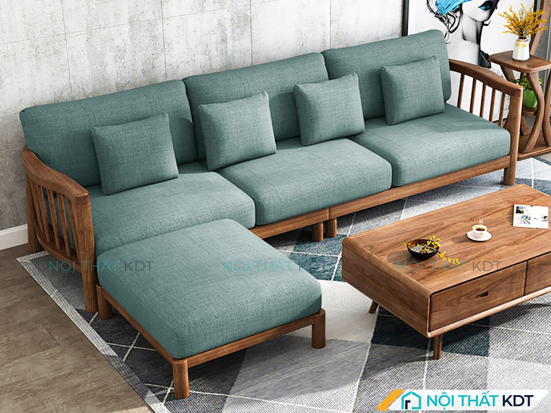 ghế sofa màu xanh cổ vịt
