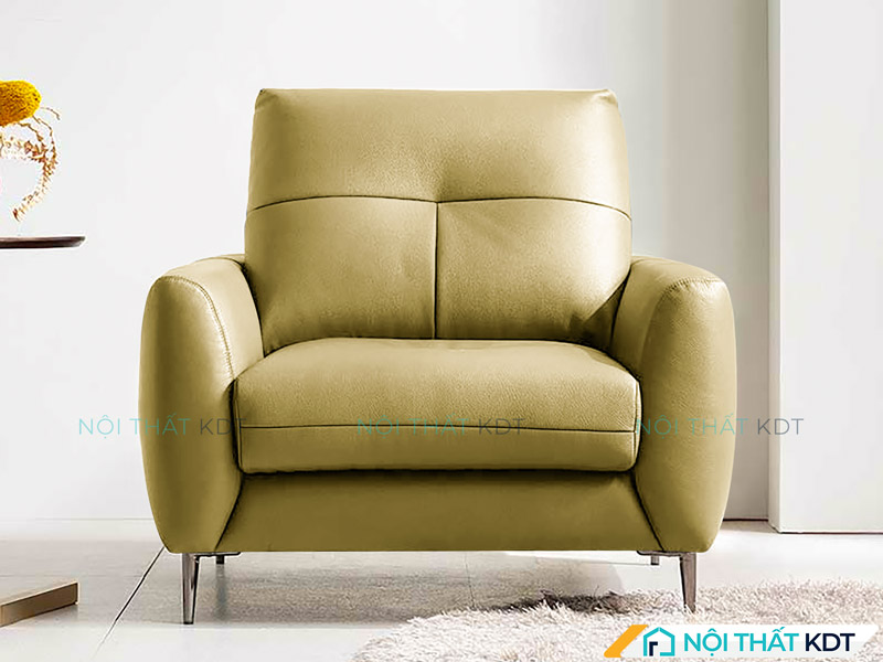Sofa đơn da chân inox S88 của Nội thất KDT