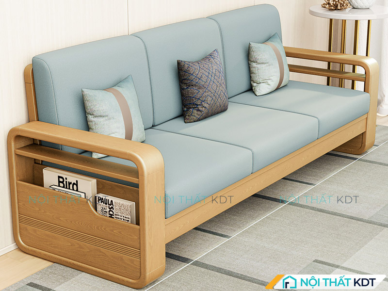 Sofa gỗ văng S178-V3 tạo cảm giác rộng rãi và dễ phối hợp decor nội thất