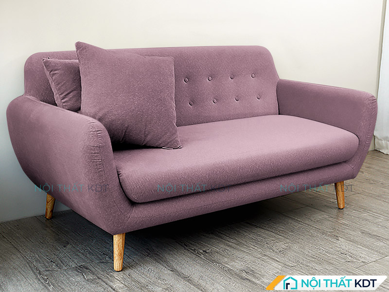 Sofa màu tím S24 thích hợp để trang trí phòng đọc sách hay góc thư giãn