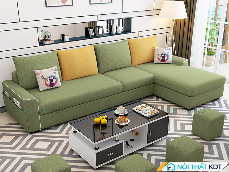 Sofa nỉ đệm rời 4 chỗ ngồi S23A4 của Nội thất KDT