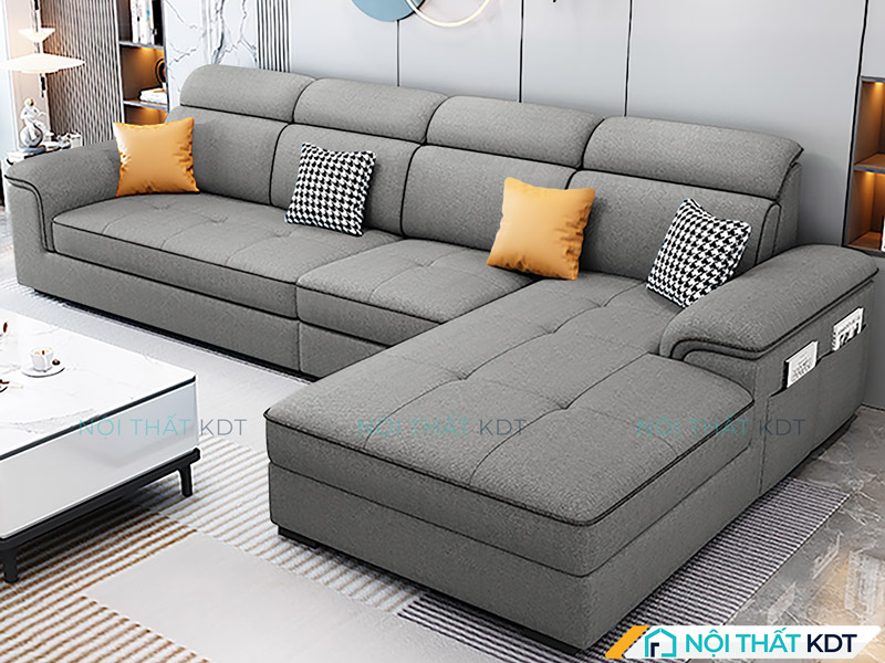 Sofa nỉ góc phòng khách S251N của Nội thất KDT