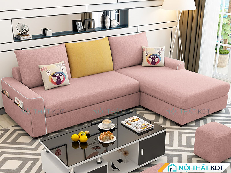Bộ sofa nỉ phòng khách 3 chỗ ngồi S23A tại Nội thất KDT 