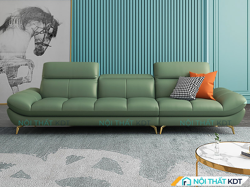 Ghế sofa da văng tay vịn S199-V3 sang trọng 