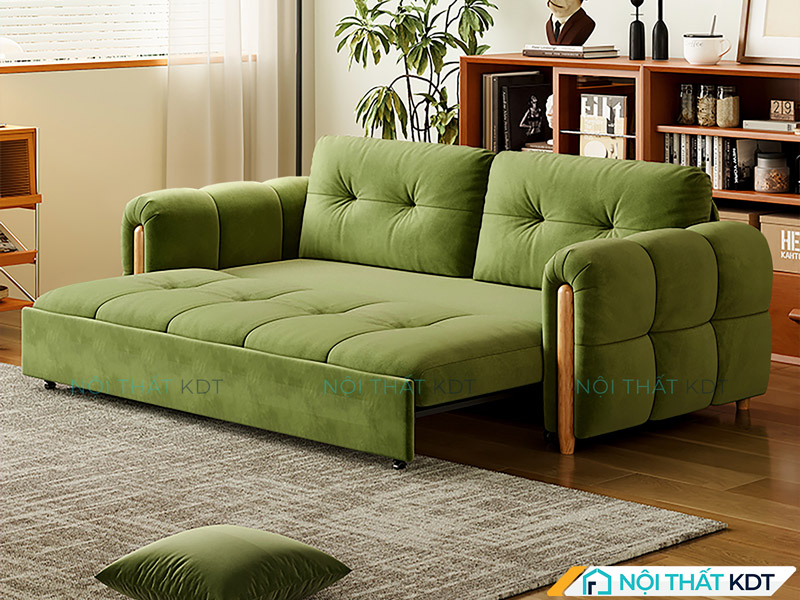 Sofa giường bọc nỉ SG01 cho chung cư nhỏ