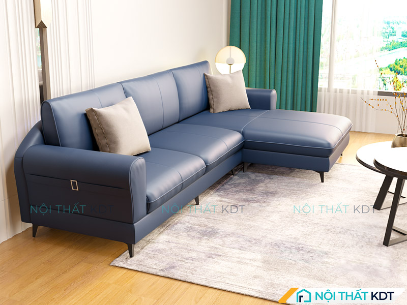 Sofa da góc L S188 đẹp tinh tế