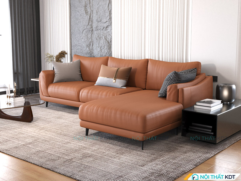 Bộ sofa da đệm lò xo S226 êm ái 