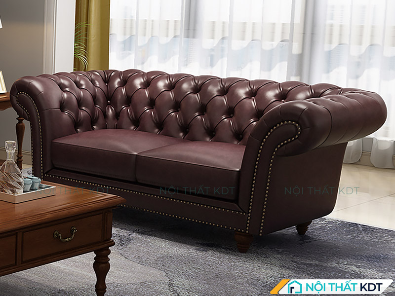 Ghế sofa 2 chỗ S486 da văng sang trọng 