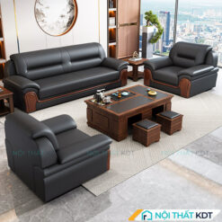 Bộ 3 ghế sofa văn phòng bọc da S526