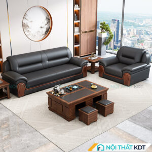 Bo 3 ghe sofa van phong boc da S526 2