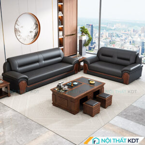 Bo 3 ghe sofa van phong boc da S526 3
