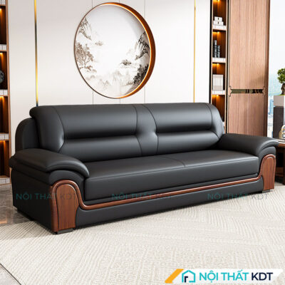 Bo 3 ghe sofa van phong boc da S526 4
