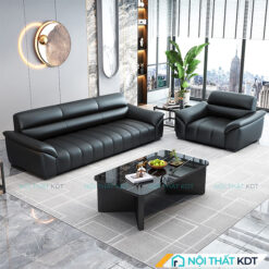 Bo 3 sofa van phong hoa tiet phim dan S668 13