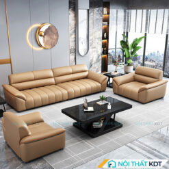 Bo 3 sofa van phong hoa tiet phim dan S668 4