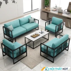 Bộ 4 sofa khung sắt đệm nỉ cho văn phòng S550